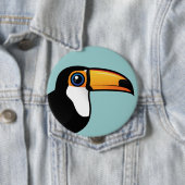 Badge Rond 10 Cm Toucan de Toco (En situation)