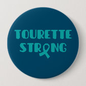 Badge Rond 10 Cm Tourette Boutons forts (Devant)