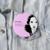 BADGE ROND 10 CM TRANSGENRE (En situation)