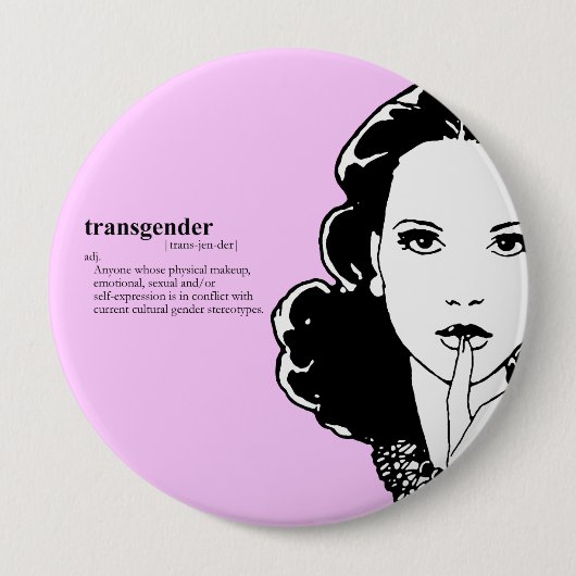 BADGE ROND 10 CM TRANSGENRE (Devant)