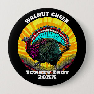 Badge Rond 10 Cm Trot de Turquie rétro
