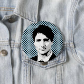 Badge Rond 10 Cm Trudeau (En situation)