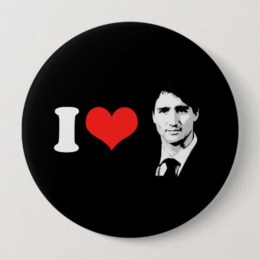 Badge Rond 10 Cm Trudeau (Devant)