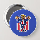 Badge Rond 10 Cm Trump (Devant & derrière)