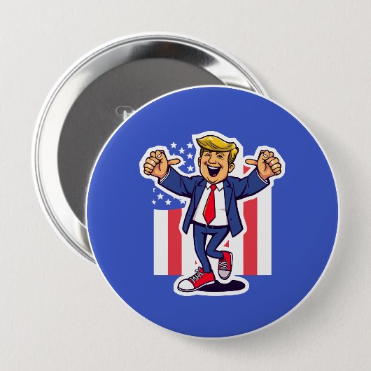 Badge Rond 10 Cm Trump (Devant & derrière)