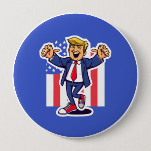 Badge Rond 10 Cm Trump