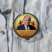 Badge Rond 10 Cm Trump 2016 (En situation)