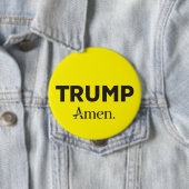 Badge Rond 10 Cm Trump Amen (En situation)