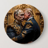 Badge Rond 10 Cm Trump et Poutine s'engagent (Devant)