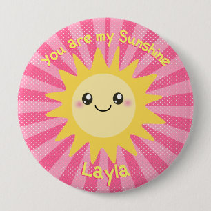 Badge Rond 10 Cm Tu es mon soleil mignon
