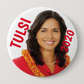 Badge Rond 10 Cm Tulsi 2020 (Devant)