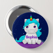 Badge Rond 10 Cm Unicorn (Devant & derrière)