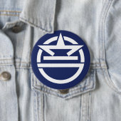 Badge Rond 10 Cm Urasoe, l'Okinawa (En situation)