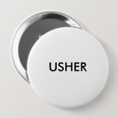 BADGE ROND 10 CM USHER (Devant & derrière)