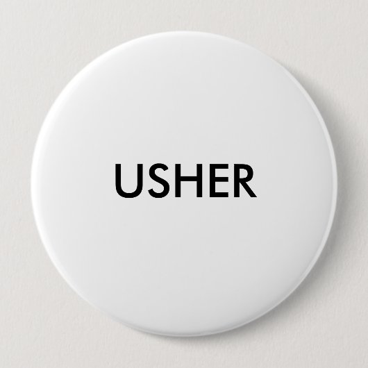 BADGE ROND 10 CM USHER (Devant)