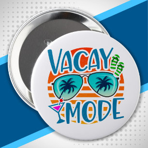 Badge Rond 10 Cm Vacances en famille - Vacances en couple - Vacance