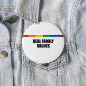 Badge Rond 10 Cm Valeurs familiales réelles (En situation)
