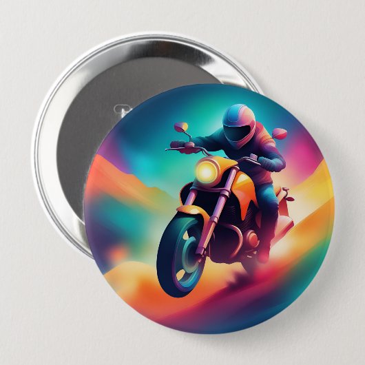 Badge Rond 10 Cm vélo (Devant & derrière)
