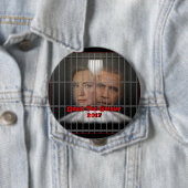 Badge Rond 10 Cm Vidangez le marais ! ! (En situation)