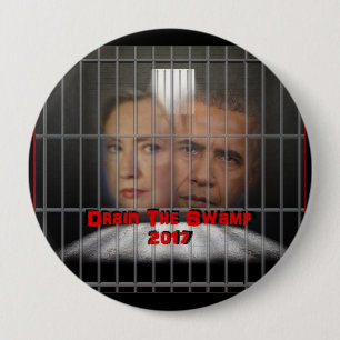 Badge Rond 10 Cm Vidangez le marais ! !