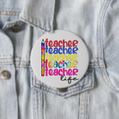 Badge Rond 10 Cm Vie de l'enseignant (En situation)