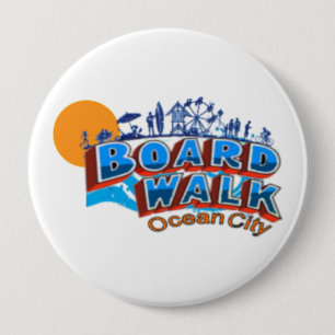 Badge Rond 10 Cm Ville d'océan