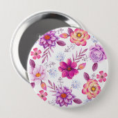 Badge Rond 10 Cm Violet rose (Devant & derrière)