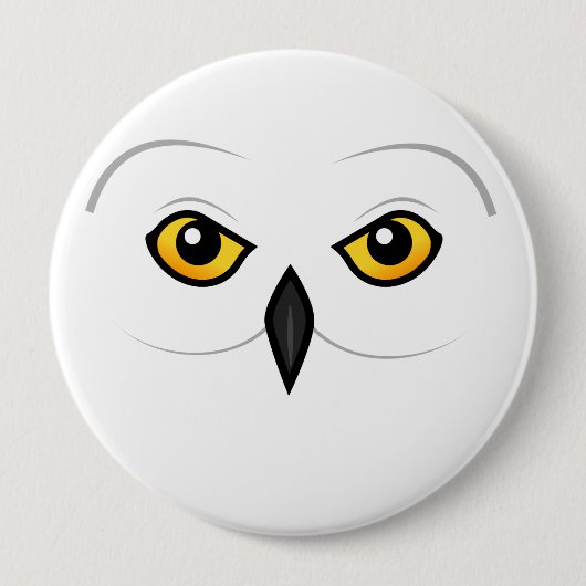 Badge Rond 10 Cm Visage de hibou de Birdorable Milou (Devant)