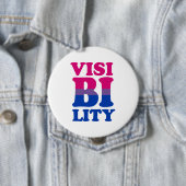 Badge Rond 10 Cm Visibilité bisexuelle (En situation)