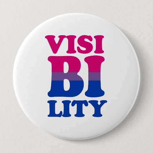 Badge Rond 10 Cm Visibilité bisexuelle (Devant)