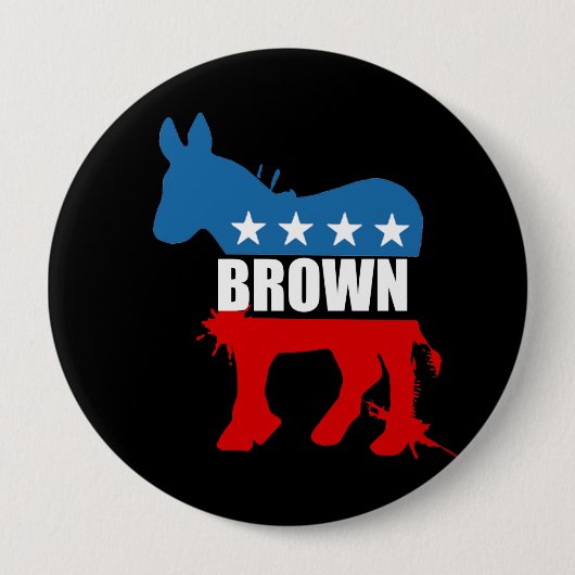 Badge Rond 10 Cm Vitesse BROWN d'élection de JERRY (Devant)