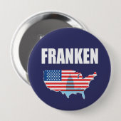 Badge Rond 10 Cm Vitesse d'élection d'AL FRANKEN (Devant & derrière)