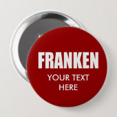 Badge Rond 10 Cm Vitesse d'élection d'AL FRANKEN (Devant & derrière)