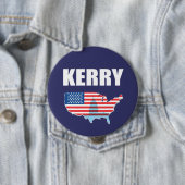 Badge Rond 10 Cm Vitesse d'élection de JOHN KERRY (En situation)