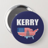 Badge Rond 10 Cm Vitesse d'élection de JOHN KERRY (Devant & derrière)