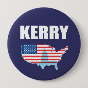 Badge Rond 10 Cm Vitesse d'élection de JOHN KERRY