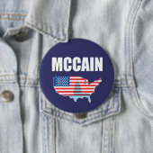 Badge Rond 10 Cm Vitesse d'élection de JOHN MCCAIN (En situation)