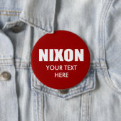 Badge Rond 10 Cm Vitesse d'élection de RICHARD NIXON (En situation)