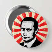 Badge Rond 10 Cm Vladimir Poutine (Devant & derrière)