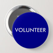 BADGE ROND 10 CM VOLONTAIRE (Devant & derrière)