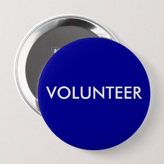 BADGE ROND 10 CM VOLONTAIRE (Devant & derrière)