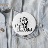Badge Rond 10 Cm Vote Gavin Newsom (En situation)