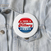Badge Rond 10 Cm VOTE HILLARY CLINTON.png (En situation)