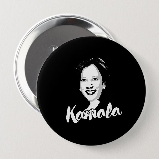 Badge Rond 10 Cm Vote Kamala - (Devant & derrière)