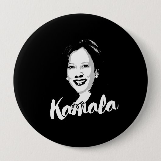 Badge Rond 10 Cm Vote Kamala - (Devant)