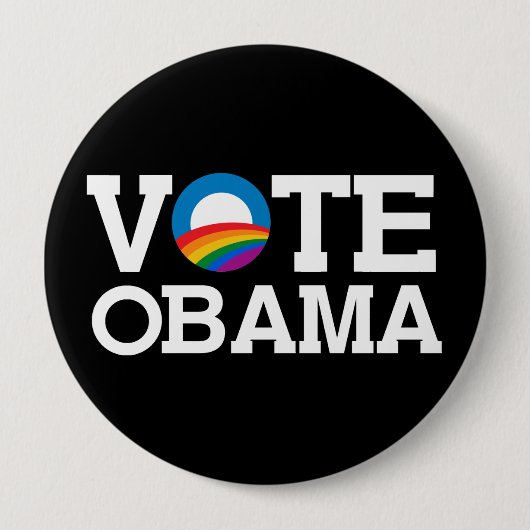 BADGE ROND 10 CM VOTE OBAMA (Devant)
