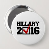 Badge Rond 10 Cm VOTE POUR HILLARY 2016.png (Devant & derrière)