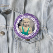 Badge Rond 10 Cm Votre photo | 20e anniversaire Random Number Motif (En situation)