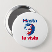 Badge Rond 10 Cm Vue de La de Hasta - Hillary tordue - - (Devant & derrière)