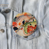 Badge Rond 10 Cm Wassili Kandinsky - Aquarelle 6 (En situation)